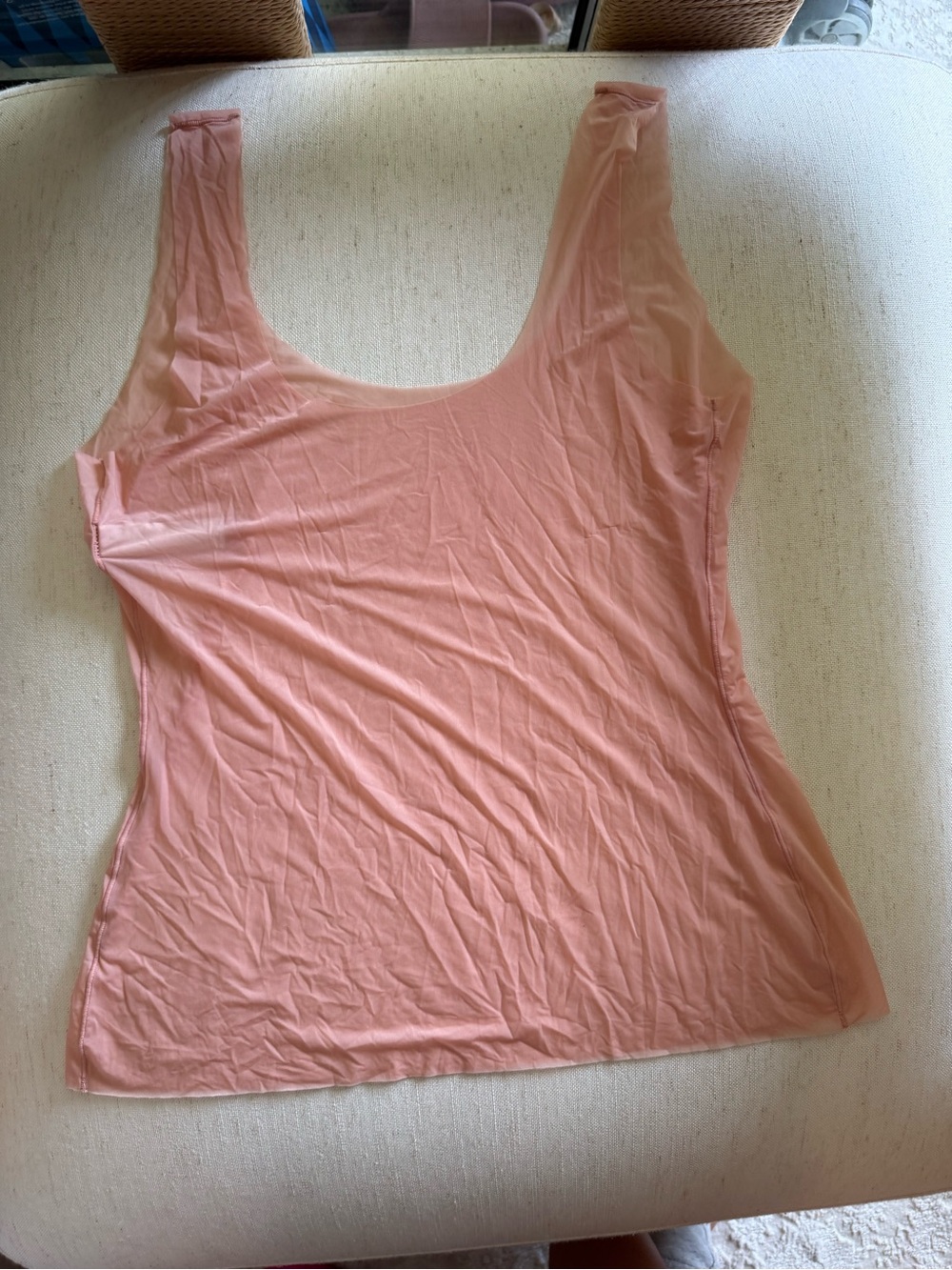 Swims Lightweight Scoop Neck Tank Top - Blush Pink